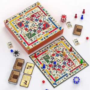 Custom Board Games Design Logo Printing Wealth Paper Card Education Board Game