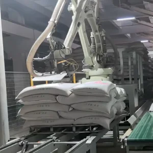 Vacuum Lifting Without Penetrating Automatic Industrial Depalletizing Robot with Bran Woven Deformed Bags Capable/ 3D Vision Equipped/ Staggered Layer Capable.