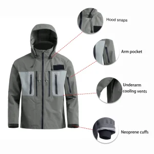 Military-Green Fish Jacket