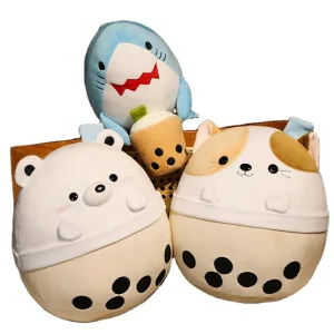 Oso Gato Tiburón Lindos Juguete de Peluche Boba