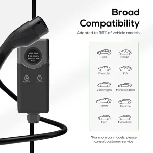 Factory Outlet Portable EV Charger Adjustable Current Type 2 AC Home Charging EV Charger 11kw