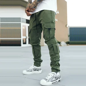 Pockets Jogging Blank Track Men Cargo Pants
