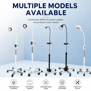 High Brightness LED Surgical Examination Lamp Medical Clinic Floor Standing Diagnostic Light