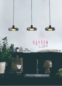 Indoor CCT LED Creative Chandelie Luxury Decorative Glass Pendant Lamp restaurant Lighting (1153)