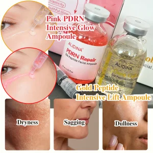 ZS Best Seller PDRN Glow Boosting &amp; Silk Peptide Intensive Lifting Ampoule for Anti-aging,Tightening, Smoothing, Hydrating