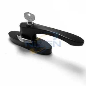 Window Hardware UPVC Window Big Crescent Lock with Key Window Door Handle Lock Cl11