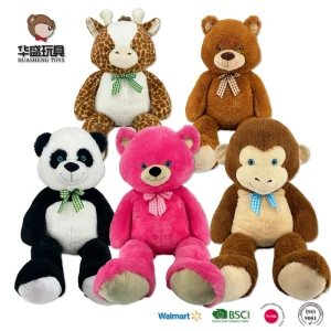 Wholesale Factory Custom Big Size Teddy Bear Skin Unstuffed Plush Toys