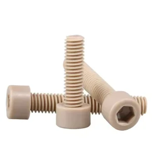 Insulation Peek Screw Hex Head Plastic Screw DIN 912 Cylindrical Hex Socket Cap Screw