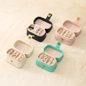 Small Waterproof Ecofriendly Recyclable PU Leather Jewelry Box
