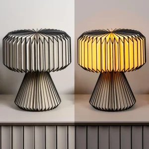 Pleated Shade LED Lamp