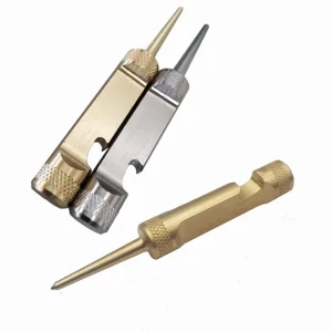 Custom CNC-milled Brass Stainless Steel Divot Tool