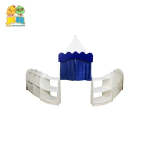 Kindergarten Role-Play Kids Cartoon Bookcase Bookshelf Wooden Display Children Storage Furniture