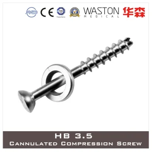 Hb3.5 Titanium or Ss Cannulated Compression Screws