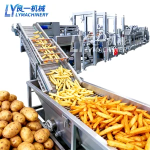Automatic Potato Corn Frozen Fries Production Line