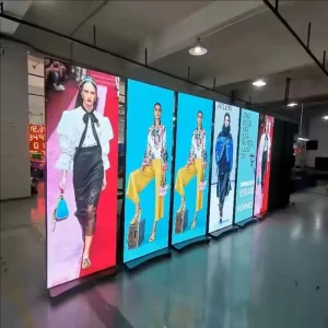 Best Selling Digital Poster Screen Movable P2.5 Mirror Poster LED Display