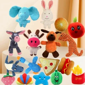 New Pet Toy Plush Squeaky Sounding Toy Soothing and Bite Resistant