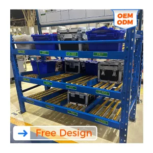 DJ FIFO Storage Rack Metal Flow Racking