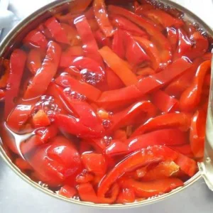 Pimiento morrón rojo y verde