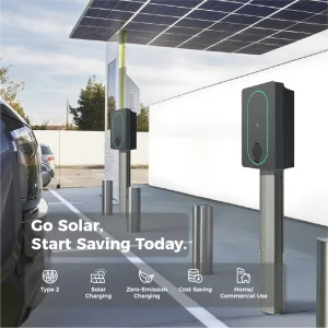 Solar EV Charger Type 2 Mode 3 EV Car Home Charging Station Wallbox 7KW for All Electric Vehicles & Plug-in Hybrid Cars
