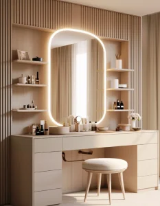 Modern Luxury Wood Dressing Table