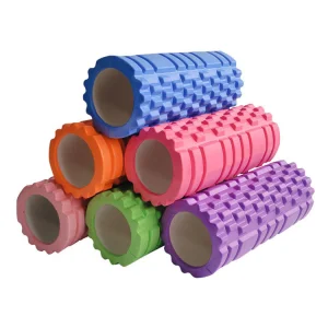 Hot Sale Custom Logo Wholesale Grid Fitness Roller Massage EVA Back Roller Yoga Column Yoga Foam Roller for Exercise