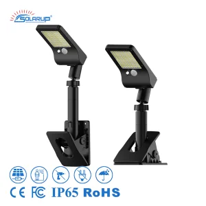 Solarup Clip-on Solar Flood Light Solar Outdoor Lights Waterproof Fence Umbrella Gutter Led Lights for Home No Drilling
