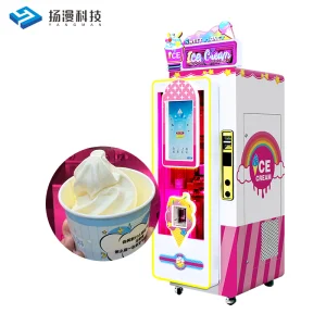 Automatic Frozen Food Ice Cream Vending Machine Automatic Soft Robot Ice Cream Vending Machine