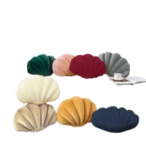 2024 Hot Sale Fashionable Shell Shaped Couch Sofa Home Decorative Throw Pillow