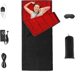 Body Red Light Therapy Sleep Bag, 2340 LED Red Light Therapy Pad 660nm 850nm Infrared Light Device for Face and Body Large Blanket for Relieving Skin Health