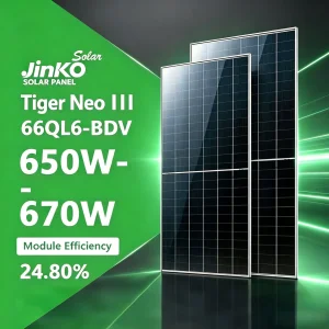 Módulo Fotovoltaico de Painel Solar Jinko 650W
