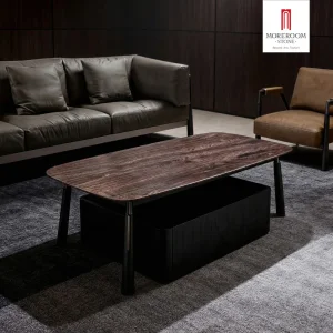 Modern Marble Leather Coffee Table