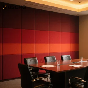 The Soundproof Acoustic Panel Is Decorated with Polyester Fiber Felt-Wrapped Fabric