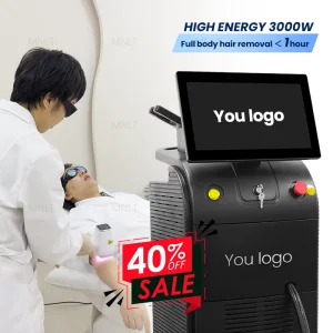 Equipamento de Beleza Máquina Médica de Remoção de Cabelo Epilador de Salão Depilação Sopr Titânio Laser de Gelo Equipamento Ano