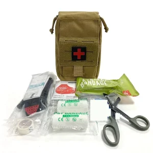 Portable First Aid Kit with Emergency Bandage Tourniquet Trauma Shears for Outdoor Camping Travel