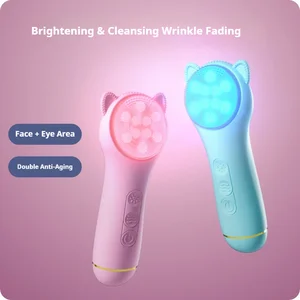 7 LED Light Therapy Silicone Facial Brush