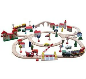 Small Wooden Toy Trains for Kids