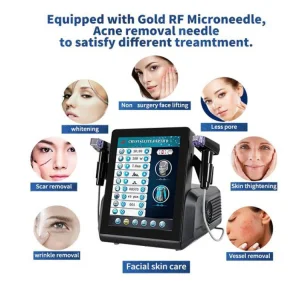 Dispositivo de Beleza para a Pele com Microneedling RF de Profundidade de Cristal Portátil 8
