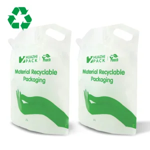Recyclable Mono-PE Spout Pouch 1L/2L Food Grade Packaging for Detergent &amp; Beverages
