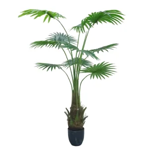 Flurry Realistic Fan Foliage Home Kitchen Decor Artificial Fan Palm Tree