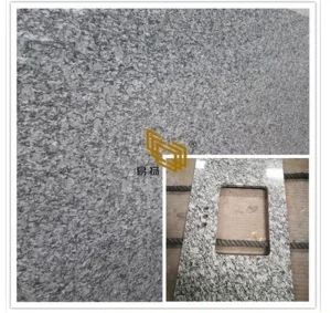 Prefabricated Grey Wave Granite Stone Countertops for Kitchen/Worktop/Vanitytop Projects