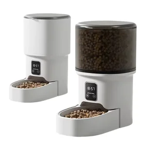 Wholesale Custom Smart Pet Feeder 4L Large Capacity APP Remote Control Timed Portion Dispensing Automatic Cat Dog Food Bowl