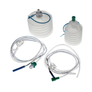 Sistema de drenaje hueco de PVC de grado médico con capacidad 400ml sistema de herida cerrada desinfectante CE certificado de clase I