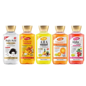 Suero facial en aceite blanqueador anti-envejecimiento con colágeno, extracto de koji, sepi blanco, baya coji y piment