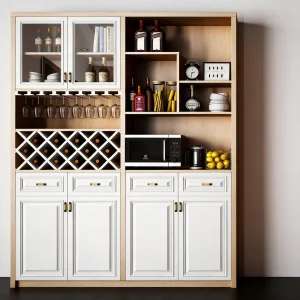 Modern Kitchen Buffet Cabinet Wine Rack