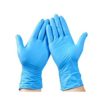 High-Performance Blue ESD Nitrile Gloves Disposable - Anti-Static 10^7-10^10ω, Powder/Latex Free, for Electronics &amp; Cleanroom (100PCS/Box)