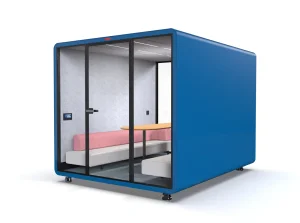 OMNI Modern Freestanding Modular Prefabricated Office Acoustic Pod Soundproof Privacy Booth Ventilation System Power Socket
