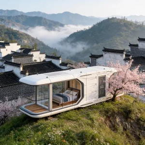 Casa Resort Modular Anticorrosión Duradera Prefabricada E7 Tiny Home