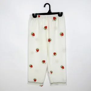 Conjunto de pijama suelto de seda personalizado