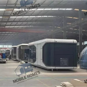 Casa cápsula modular prefabricada a prueba de sonido para sitio de camping