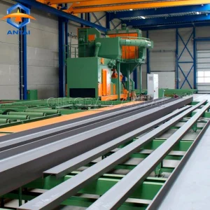 Steel Sheets Sections Automatic Roller Conveyor Shot Blasting and Painting Drying System Pretreatment Line